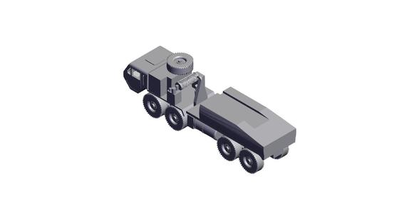 1/48 Scale M1977 HEMTT Common Bridge Transporter With Bridge End Segment.stl