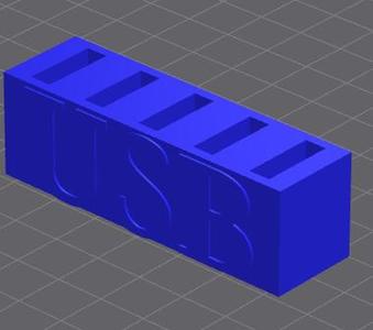 Quintuple USB holder