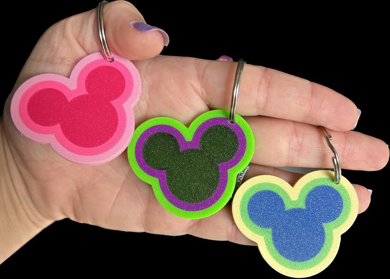 Multicolor Mouse Keychain