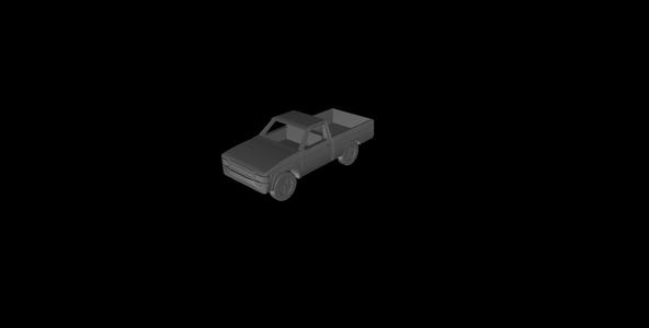 1/87 Scale Toyota Pickup Truck SB 1992.stl