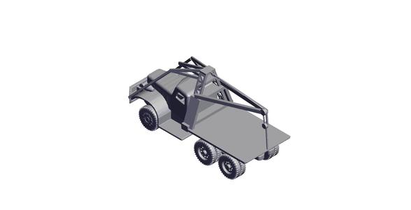 1/48 Scale Diamond T Chemical Warfair Crane Truck.stl