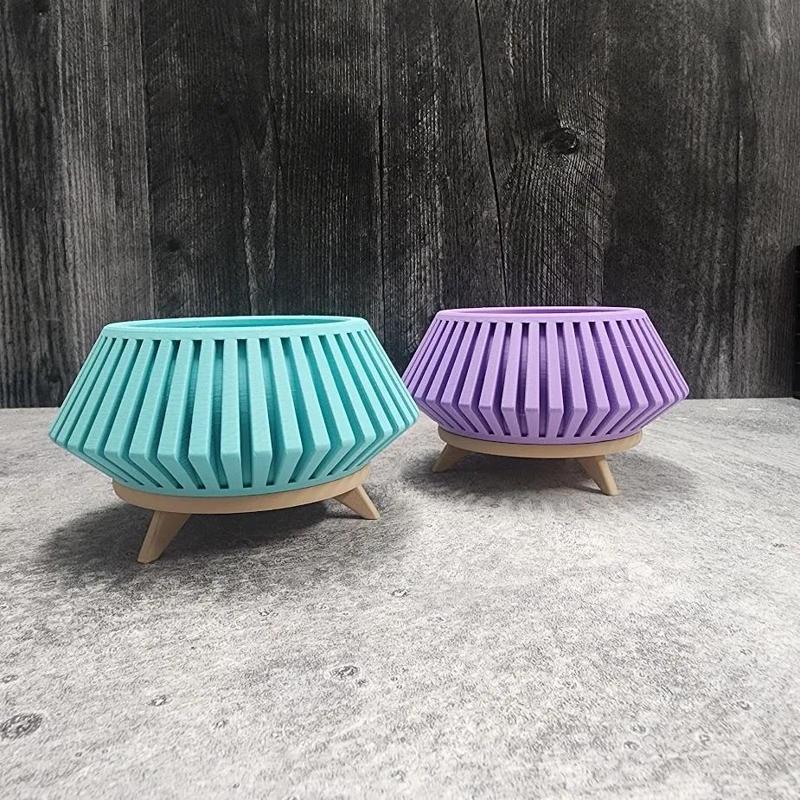 Mid-mod Vase & Candle   