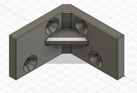 Mounting bracket 40x40x25x5   