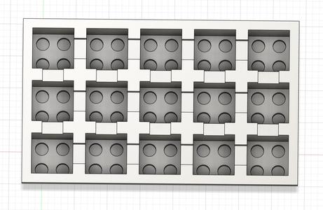 Brick ice cube tray