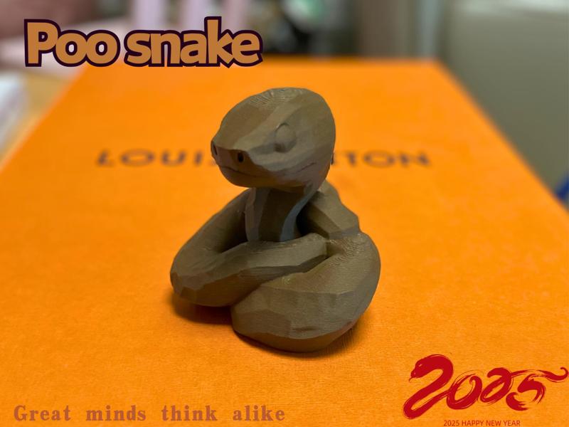 High-end Brand Lookalike Year of the Snake Gift: Carved Pāpā Snake Ornament