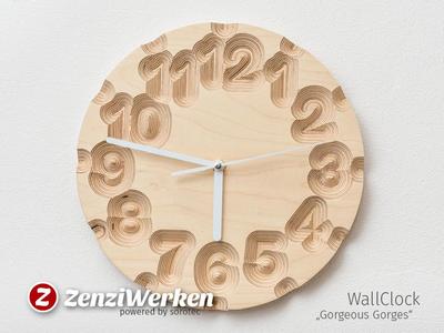 Clock Face "Gorgeous Gorges" cnc