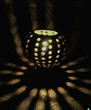 Coconut Shell Tea Light Holder