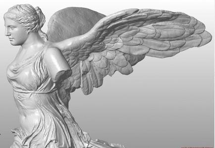 Venus head Meshup with Winged Victory of Samothrace
