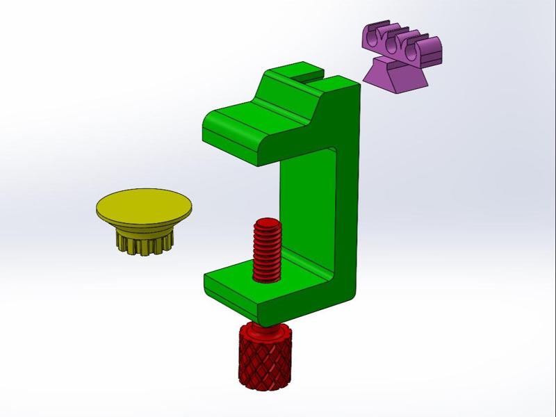 Cable management clamp for charging
