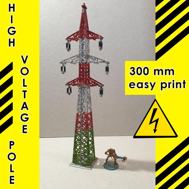High voltage pole