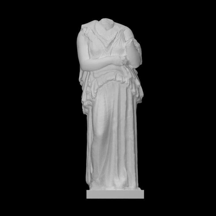 Statue of a woman wearing a peplos