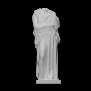 Statue of a woman wearing a peplos