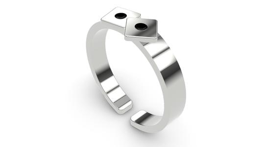 Dice Ring - Snake Eyes