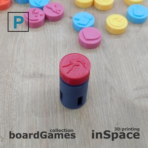 Fidget - Anti-stress button - Useless - Fully 3D printed - Ballerina