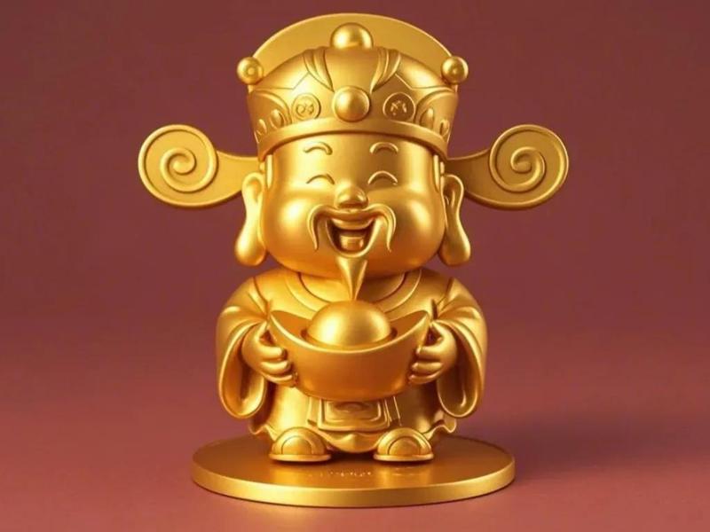 May the God of Wealth bring prosperity and good fortune, ushering in a new year of happiness and abundance