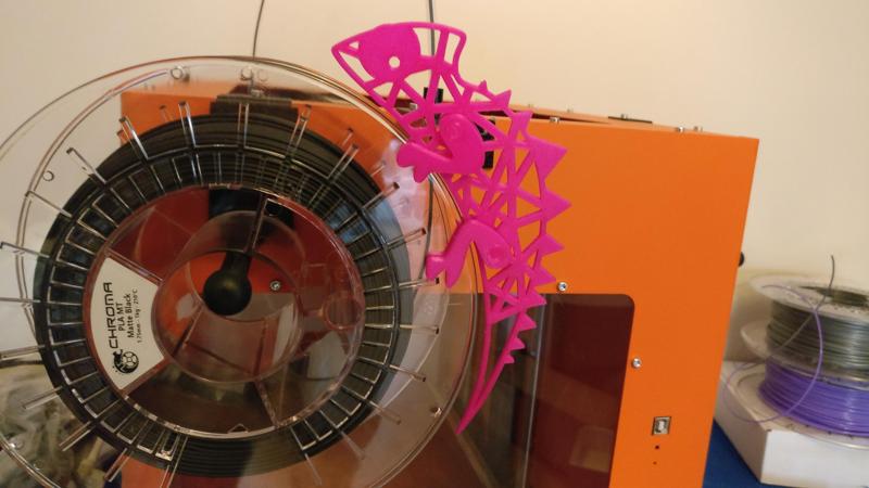 Chroma Chameleon, spool mascot