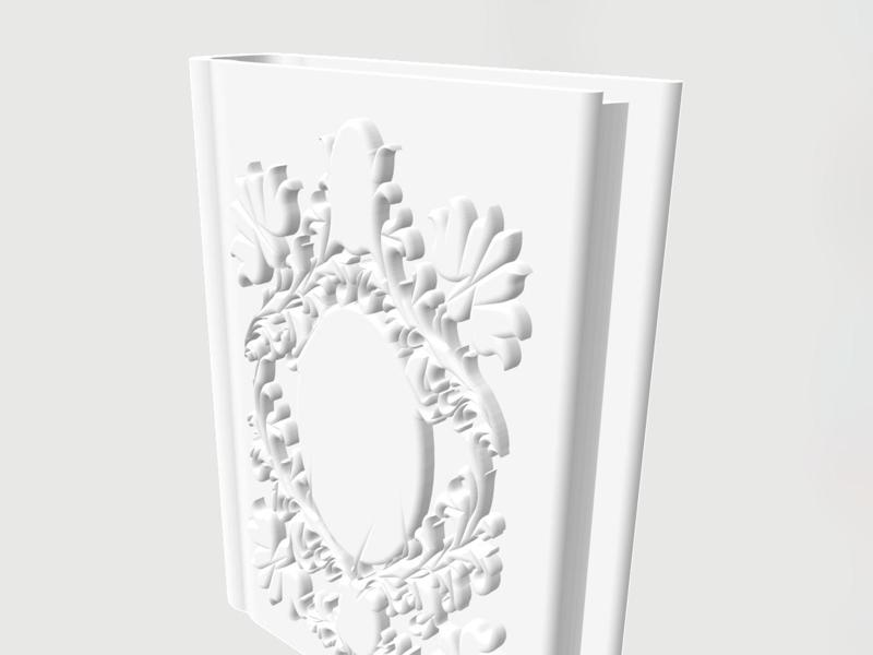 Book with decorated cover