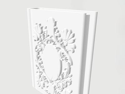 Book with decorated cover