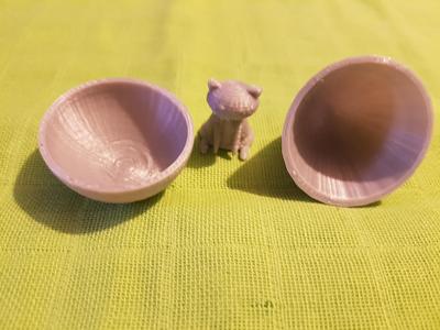 cat inside egg toy
