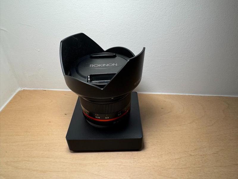 Rokinon 12mm Fuji X Mount Lens Gridfinity Bin