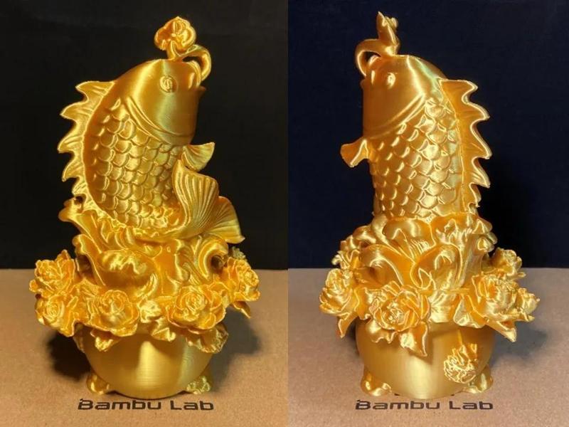 Carp Leaping Over the Dragon Gate_Auspicious Fortune Seeking the God of Wealth