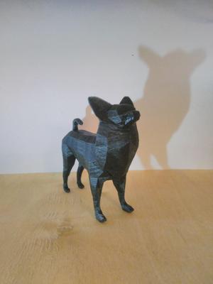 Low poly papillon (dog)