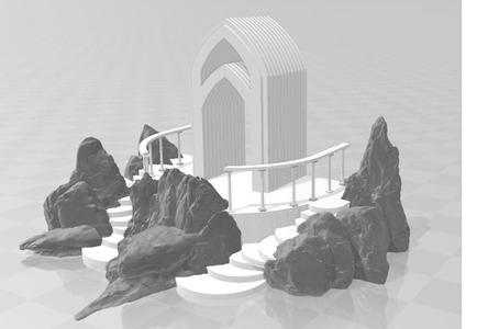 elvish castle entryway