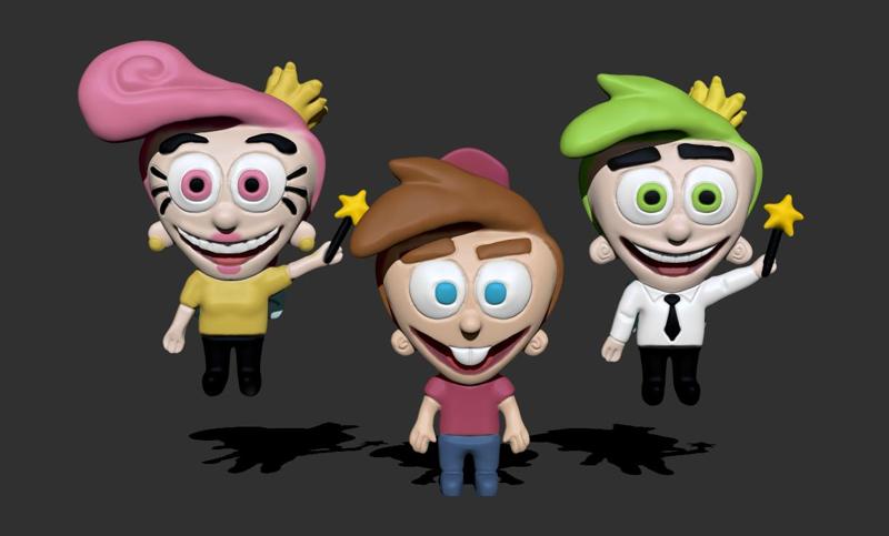 Timmy turner and cosmo and wanda pack