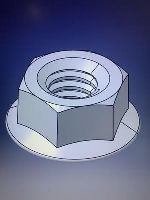 Metric Hex Flange Nut