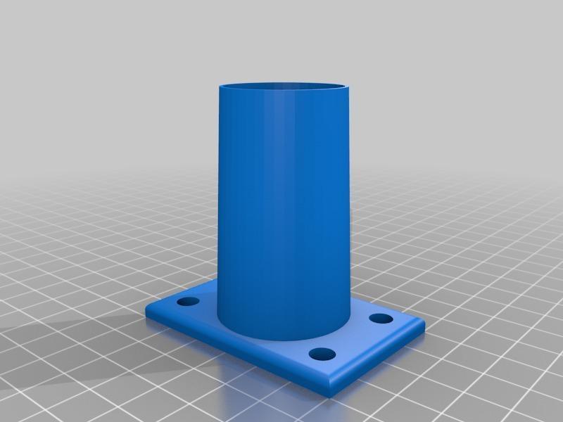 Flanged vacuum port 