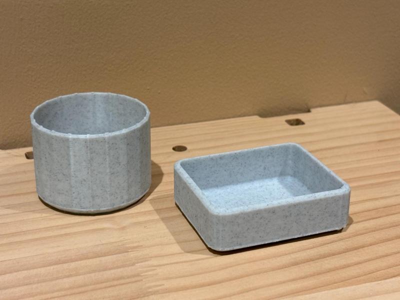 Small Cup and Small Square Dish