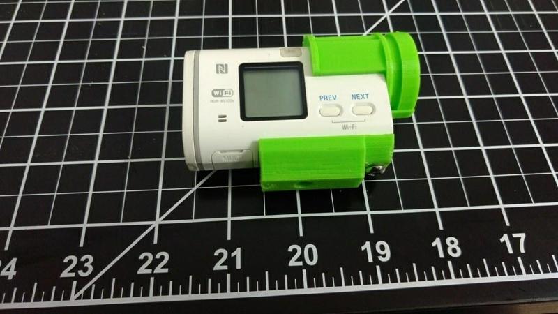 sony Action cam tripod adapter for AS100 and the like.
