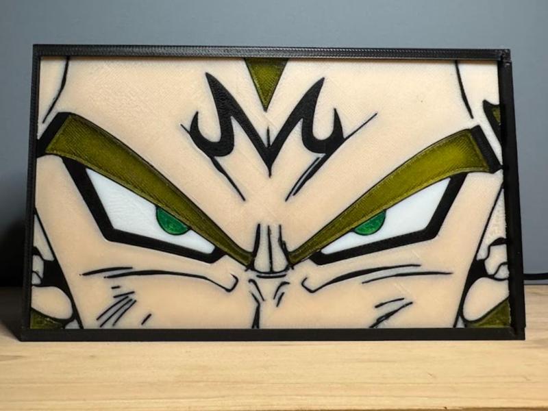 Majin Vegeta light box