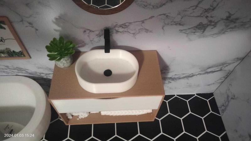 1/6 Scale Dollhouse Basin