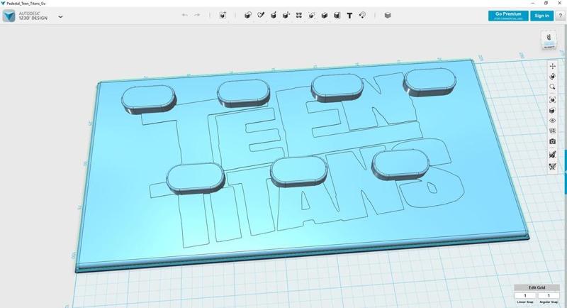 Pedestal / Display Stand - Teen Titans Go Figurines