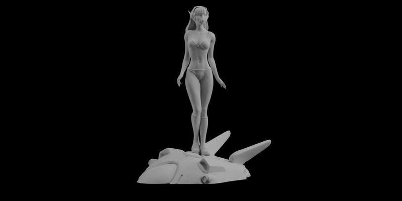 Overwatch D.Va Pinup Statue sexy figure