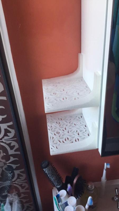 Small bathroom shelf