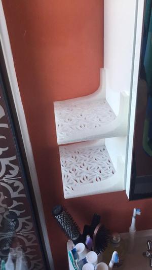 Small bathroom shelf