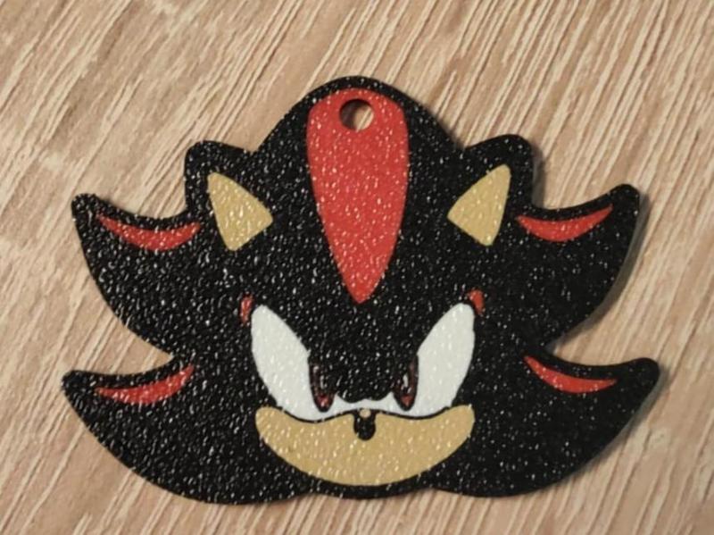 Shadow Sonic The Hedgehog Keychain