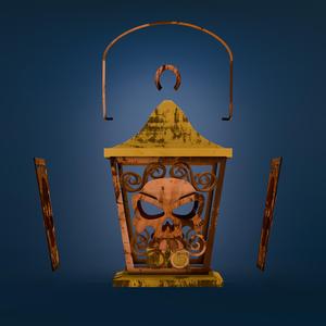 Haunted Skull Lantern – Modular 3D Printable Halloween Decor
