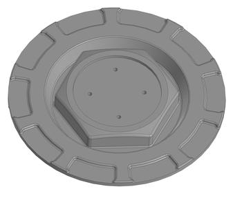 Wheel rim cap 150mm diameter