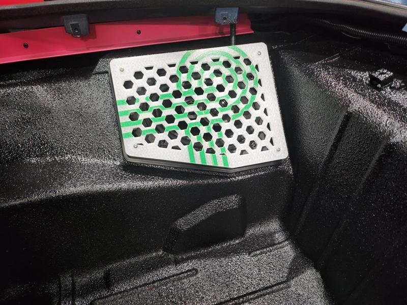 C4 corvette rear speaker grills 