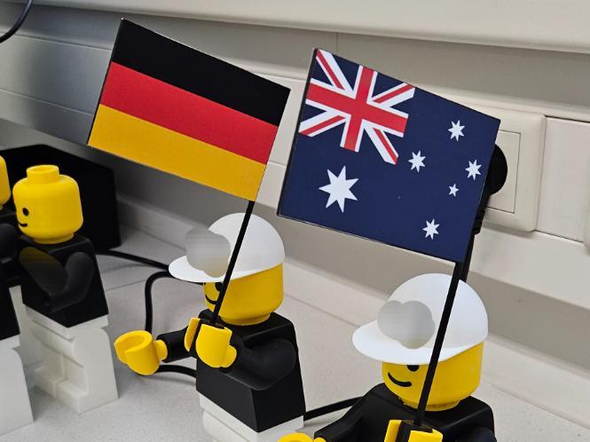 Brick Man Flag with Holder