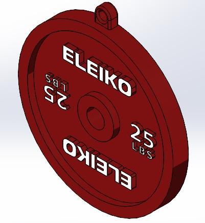 Key ring - ELEIKO gym disk