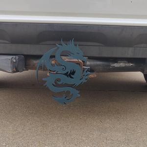 Dragon Awesome Giant Tow Hitch Cover for 2 inch hitch receivers