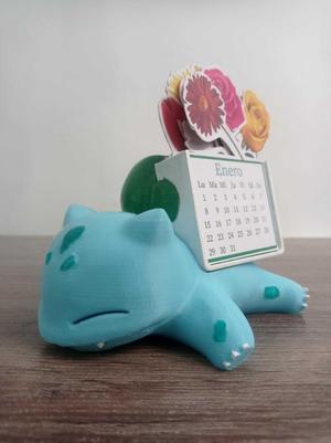 Bulbasaur Floral Desk Calendar