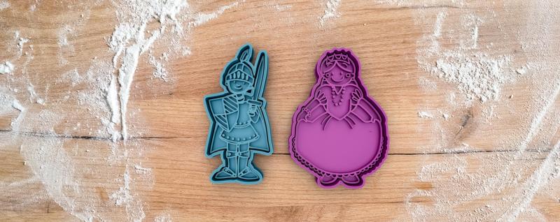 Princess and Saint George Knight cookie cutter from Saint George Day