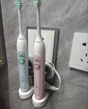 Dual-Position Electric Toothbrush Wall Mount