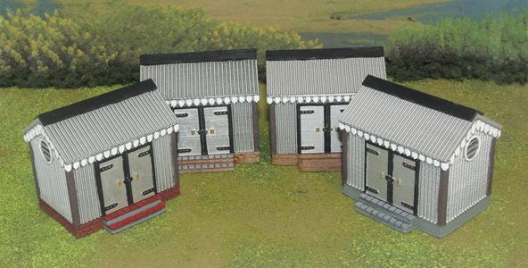 1/56 Scale - Storage Shed - Corrugated Iron Set