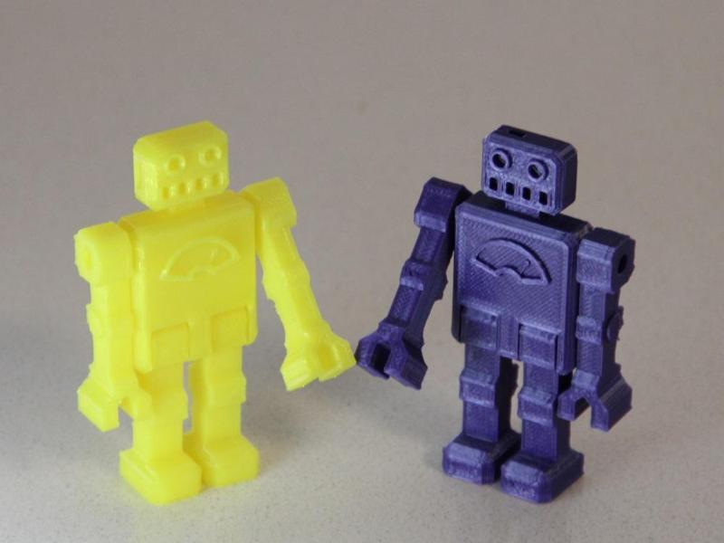 Keychain Robot (articulated print-in-place)